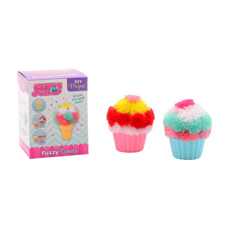 Fuzzy fun ice cream or cupcake 4 assort