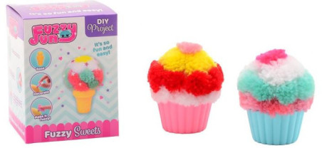 Fuzzy fun ice cream or cupcake 4 assort