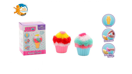 Fuzzy fun ice cream or cupcake 4 assort