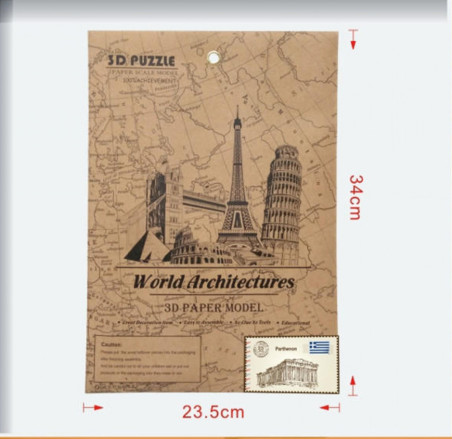 3D PUZZLE Παρθενώνας slim
