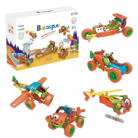 BUILD & PLAY Σετ κατασκευών 5 σε 1