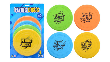 My smart toys Frisbees Soft Touch on card - 4 pieces
