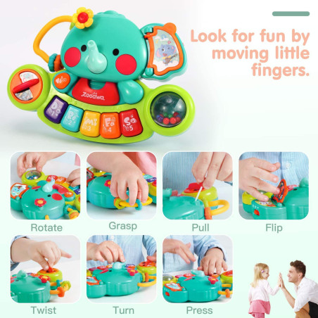 Hola Toys Πιάνο Ελεφαντάκι(open box)