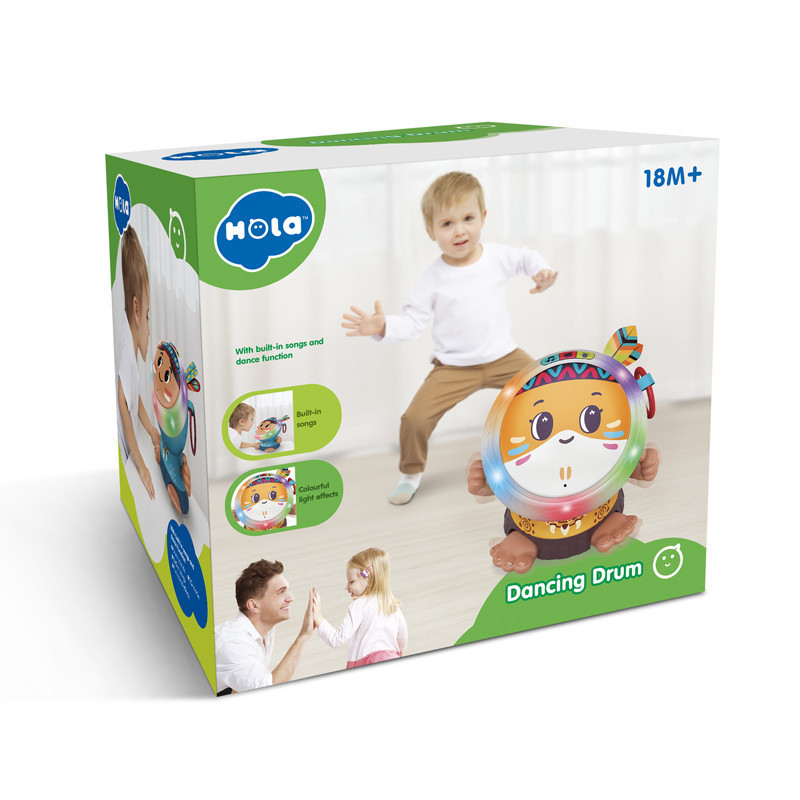 Hola  drum με φως και κίνηση(closed box)