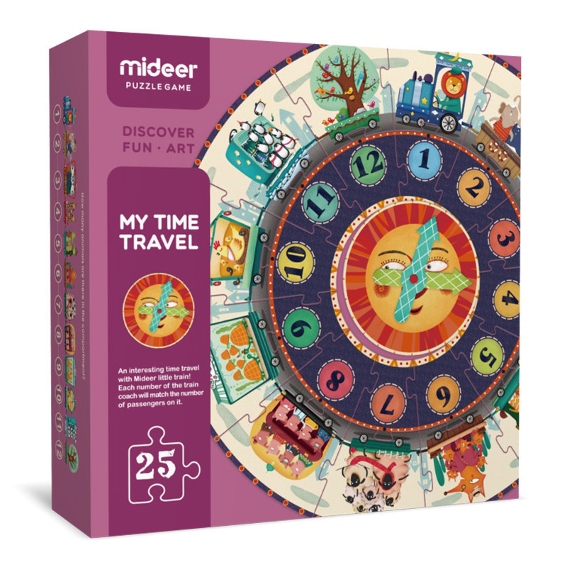 Mideer παζλ αριθμοί, ώρα, χρώματα 25 κομμάτια