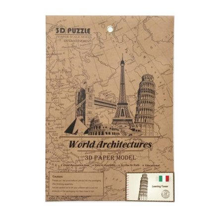 3d puzzle πυργος της πιζας slim