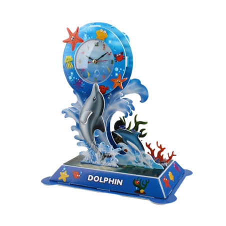 intellingent puzzle clock- dolphin