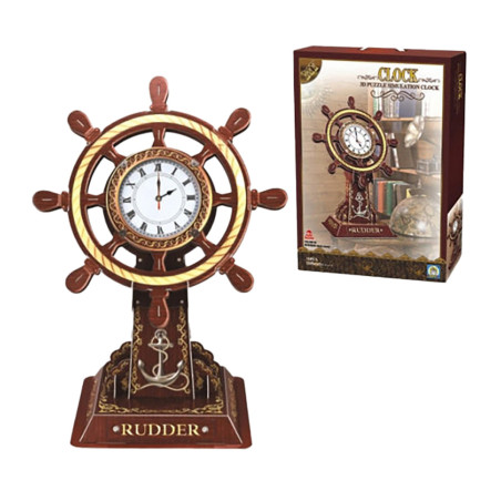3d puzzle clock-rudder(wall clock)-super big