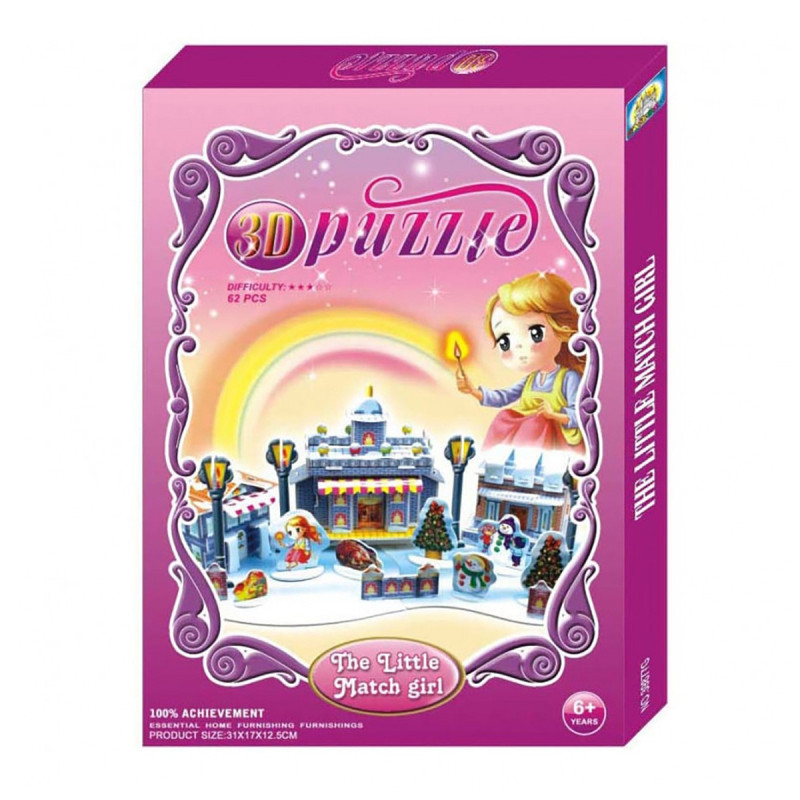 3d puzzle το κοριτσακι με τα σπιρτα