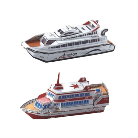 3d puzzle yacht a+b
