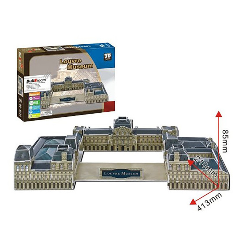 3d puzzle μουσειο του λουβρου