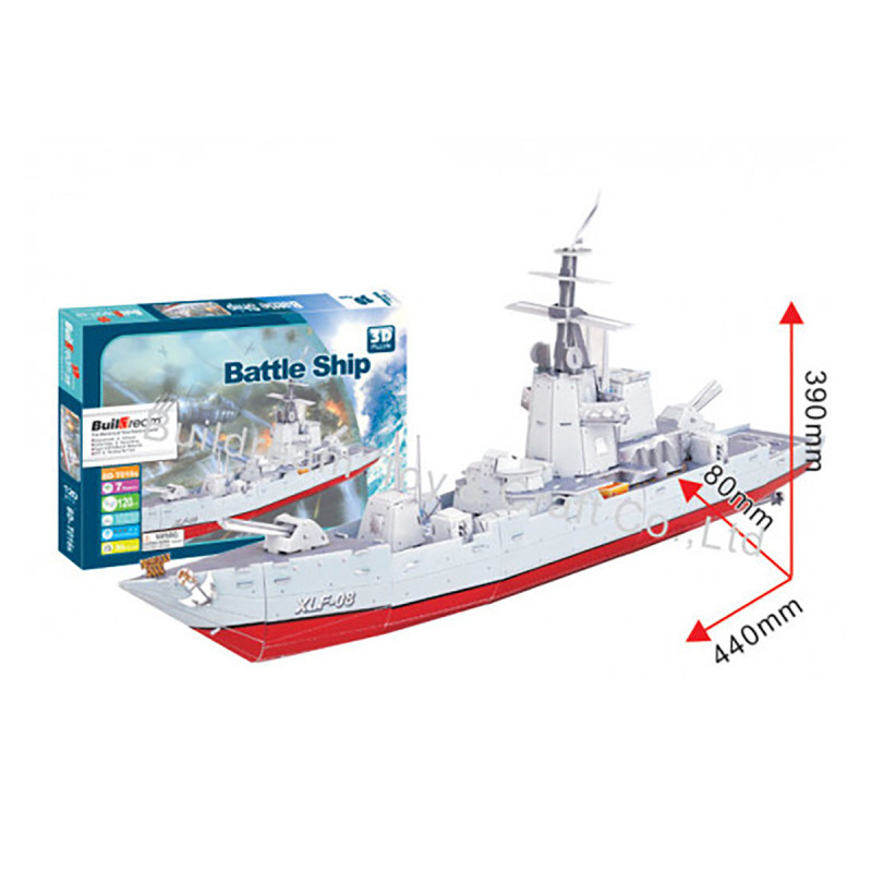 3d puzzle πολεμικο πλοιο (battle ship)