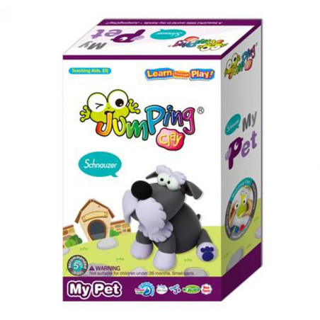 jumping clay my pet schnauzer