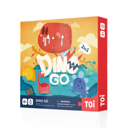 ToiWorld επιτραπέζιο παιχνίδι dino go 2 in 1