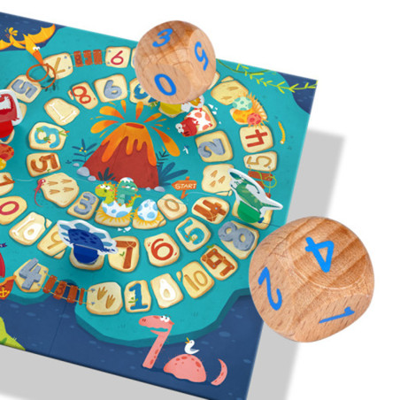ToiWorld επιτραπέζιο παιχνίδι dino go 2 in 1