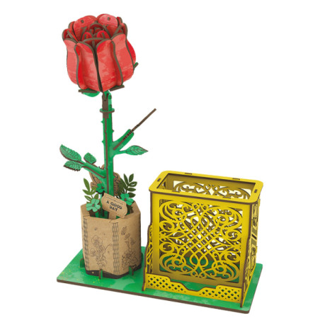 3D PUZZLE τριαντάφυλλο μολυβοθήκη