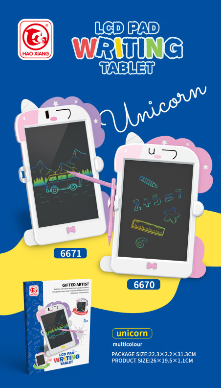 LCD 8,5'' Ταμπλέτα ζωγραφικής Unicorn