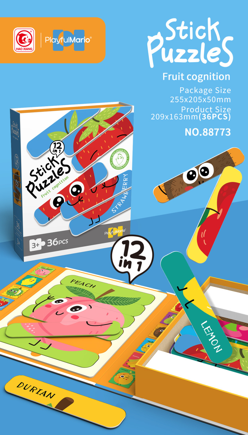 Stick puzzle Φρούτα