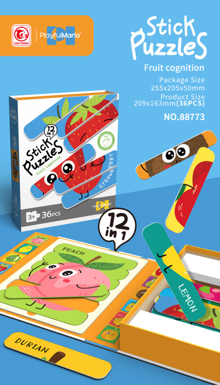 Stick puzzle Φρούτα