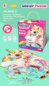 PUZZLE GLITTER UNICORN
