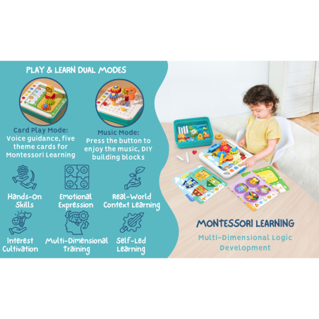 HOLA Εκπαιδευτικό Παιχνίδι Montessori 5 σε 1