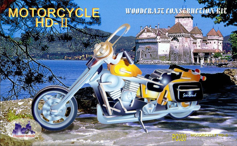 Συναρμολογούμενη Κατασκευή: Μηχανή Harley IΙ Έγχρωμη