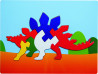 Ξύλινο Puzzle Ενσφήνωμα Στεγκόσαυρος