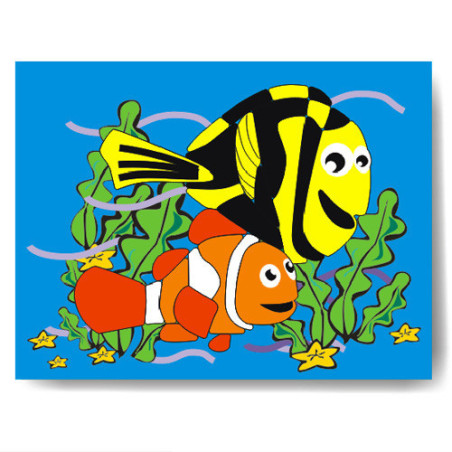 Ξύλινο Puzzle Ενσφήνωμα Ψαρι Nemo
