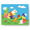 Ξύλινο Puzzle Ενσφήνωμα Σκιουράκια