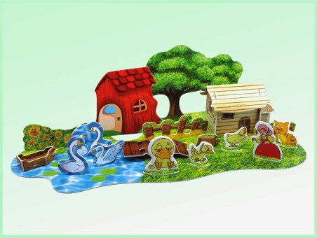 To Ασχημόπαπο  3D Puzzle