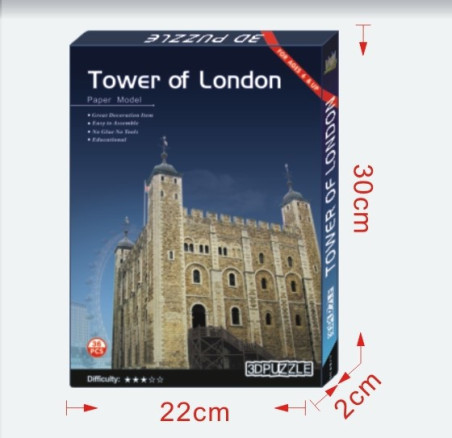 Πύργος Λονδίνου Μ 3D Puzzle