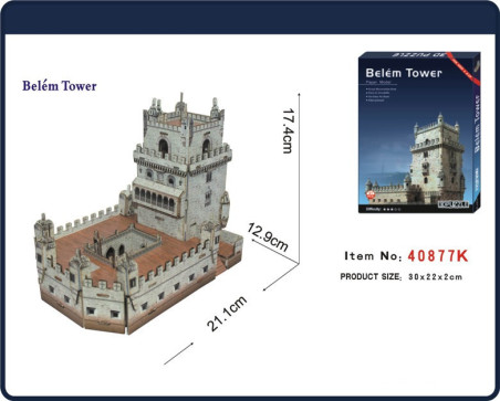 Πύργος Του Μπέλεμ Πορτογαλία 3D Puzzle