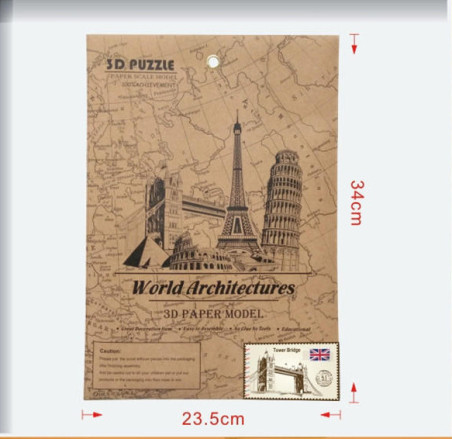 Γέφυρα του Λονδίνου Slim 3D Puzzle