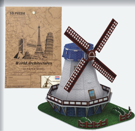 Ολλανδικός Ανεμομυλος Slim 3D Puzzle