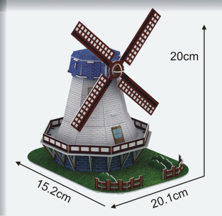 Ολλανδικός Ανεμομυλος Slim 3D Puzzle