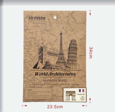Aψίδα του Θριάμβου Slim 3D Puzzle