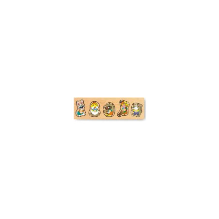 Ξύλινο Puzzle Ενσφηνώματα Μινι Ενσφηνωμα Λαγος 