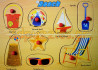 Ξύλινο Puzzle Ενσφηνώματα Παραλία