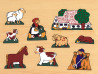 Ξύλινο Puzzle Ενσφηνώματα Ενσφηνωμα Φαρμα 