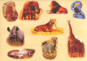 Ξύλινο Puzzle Ενσφηνώματα Άγρια Ζώα της Ζούγκλας