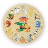 Ξύλινο Puzzle Ενσφηνώματα Ρολοι Με Ζωακια