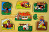 Ξύλινο Puzzle Ενσφηνώματα  Παράγωγα του Αγροκτήματος 