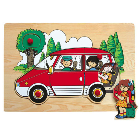 Ξύλινο Puzzle Ενσφηνώματα Αυτοκίνητο