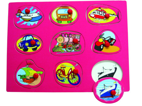 Ξύλινο Puzzle Ενσφηνώματα Ενσφηνωμα Μεσα Μεταφορας