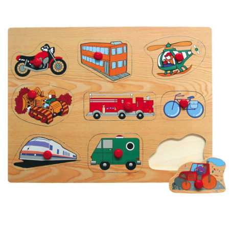 Ξύλινο Puzzle Ενσφήνωμα Μέσα Μεταφοράς