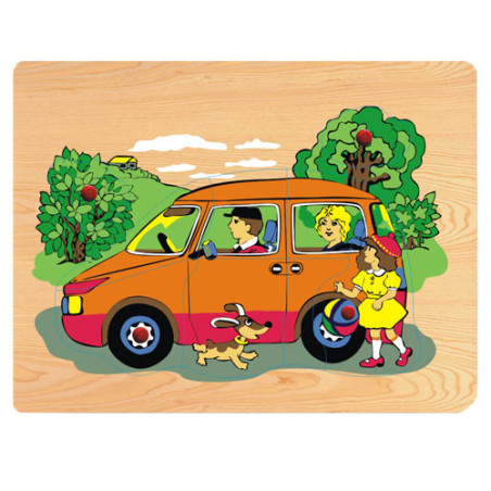 Ξύλινο Puzzle Ενσφηνώματα Αυτοκίνητο