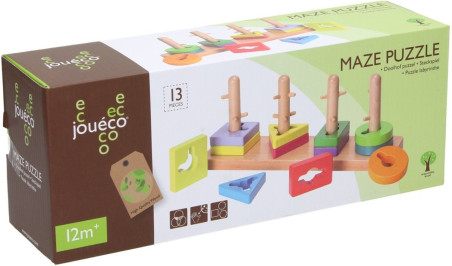 Joueco MAZE PUZZLE - Μαθαίνω χρώματα & σχήματα