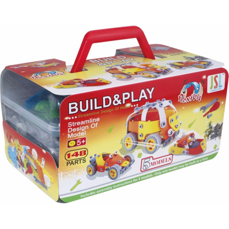 BUILD & PLAY Βαλιτσάκι κατασκευών  5 σε 1