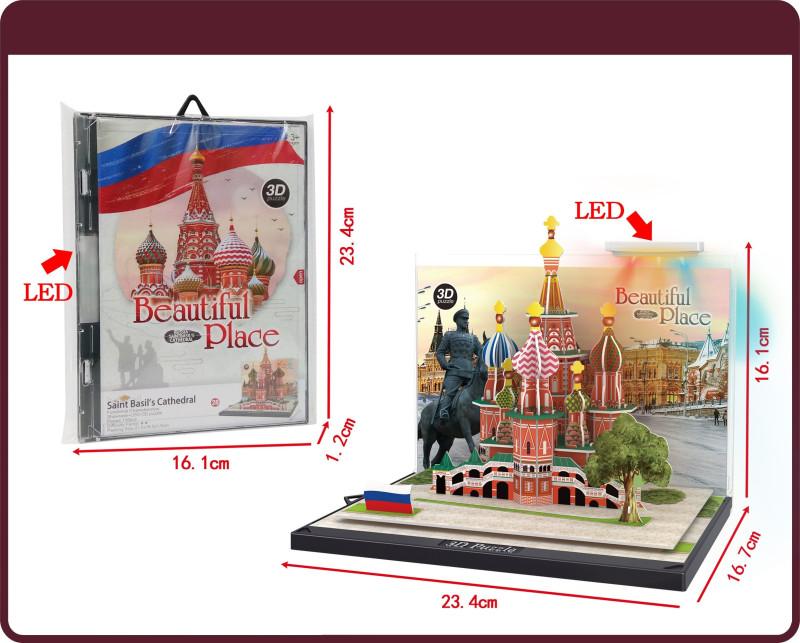 3D PUZZLE LED Αγία Πετρούπολη
