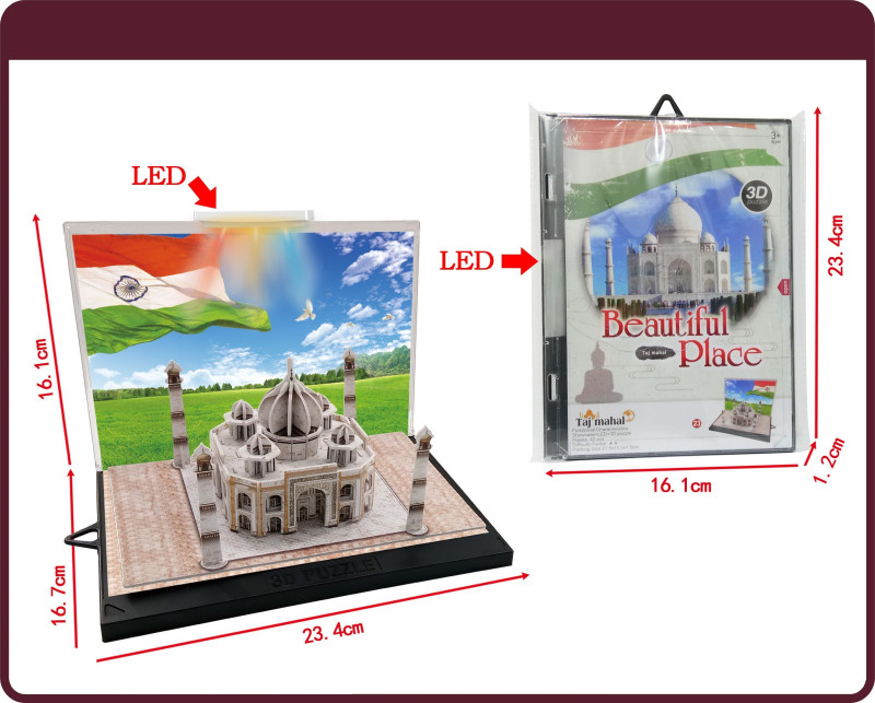 3D PUZZLE LED Ταζ Μα Χαλ